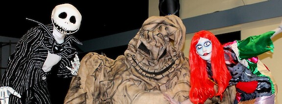 Nightmare Before christmas stilt walkers hire uk