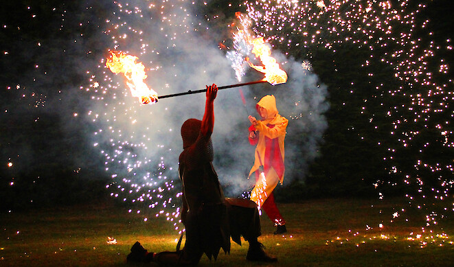 medieval fire show