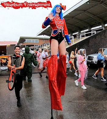 circus stilt walkers hire