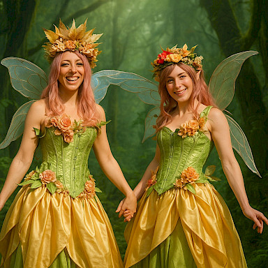 hire summer fairy stilt walkers
