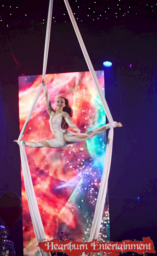 hire aerial silk dancers